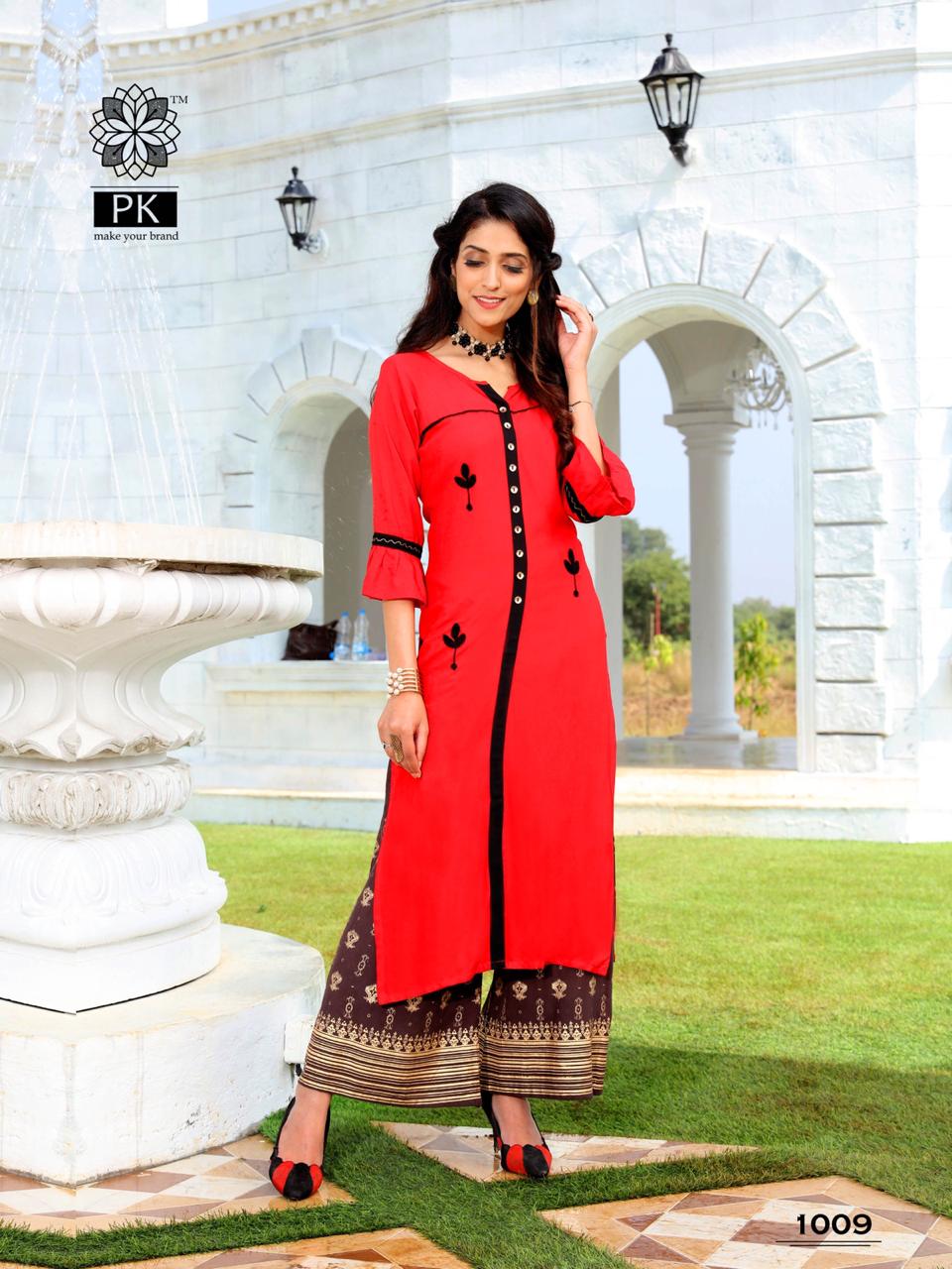 Pk Present Plazo City Vol 2 Designer Kurti Collection