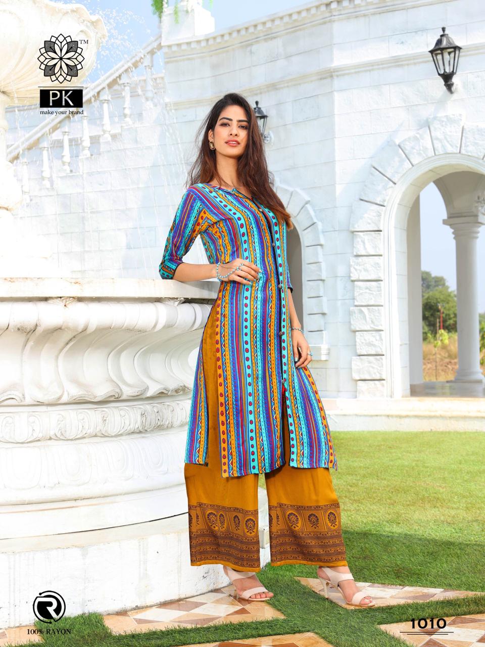 Pk Present Plazo City Vol 2 Designer Kurti Collection