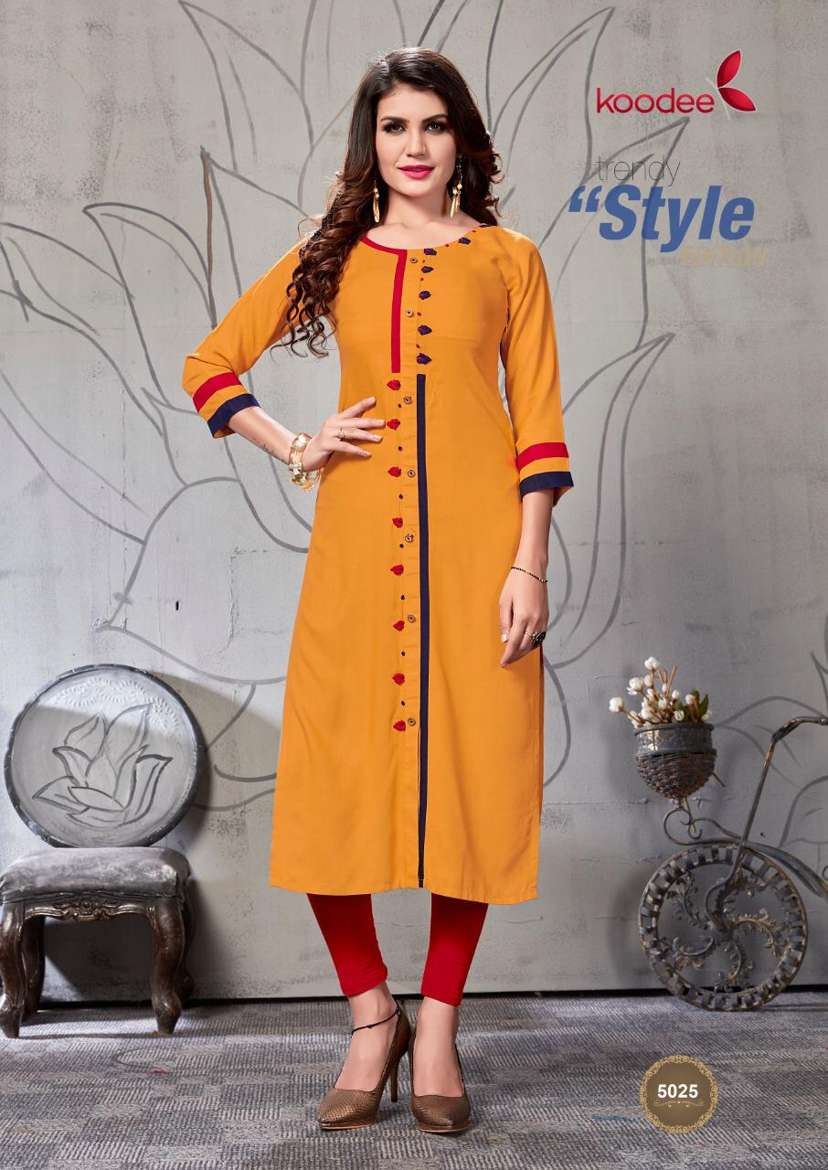 Koodee Presents  Pahal Vol 4 Casual Wear Kurtis Catalogue