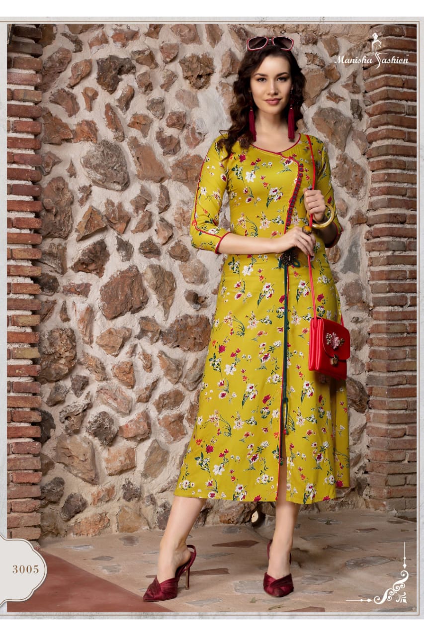 Mishti Vol 3 By Manisha Fashion Designer Kurtis Catalogue