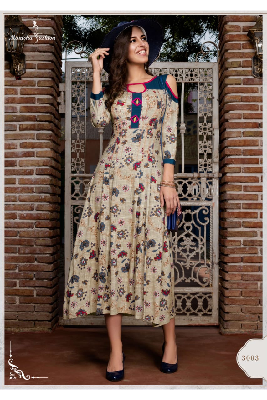 Mishti Vol 3 By Manisha Fashion Designer Kurtis Catalogue