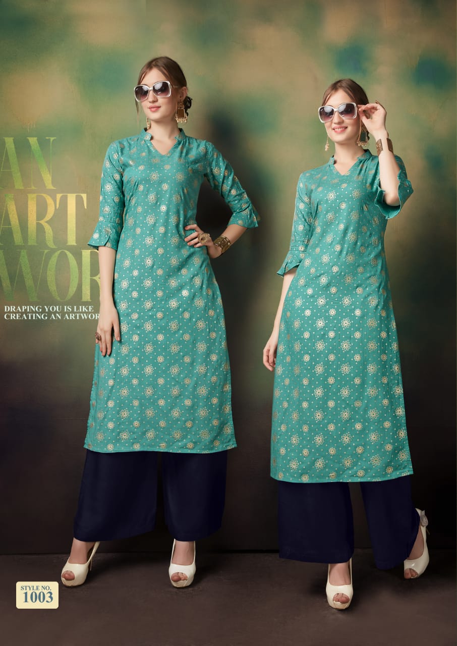 Manisha Fashion Present Monalisha Vol 1 Designer Kurtis With Plazzo Collection