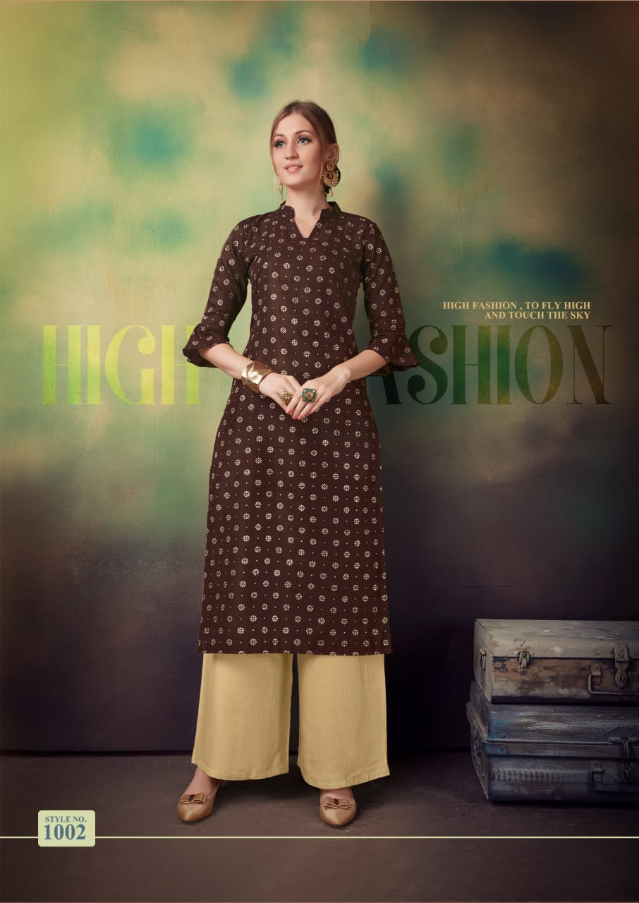 Manisha Fashion Present Monalisha Vol 1 Designer Kurtis With Plazzo Collection