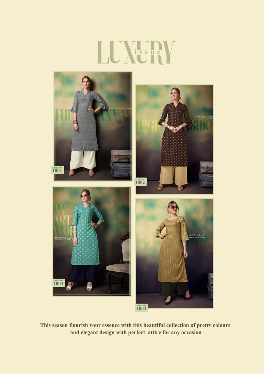 Manisha Fashion Present Monalisha Vol 1 Designer Kurtis With Plazzo Collection