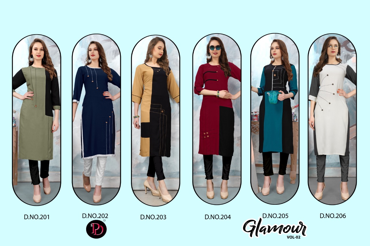 Poorvi Present Glamour Vol 2 Kurtis Catalogue