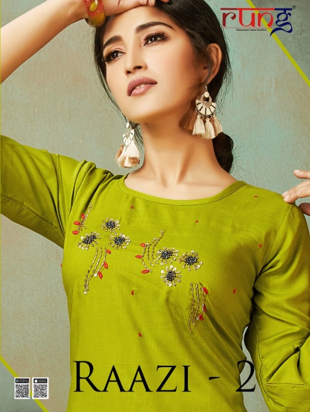 Rung Present Raazi Vol 2 Casual Wear Kurti