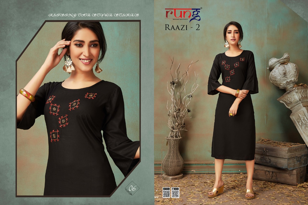 Rung Present Raazi Vol 2 Casual Wear Kurti