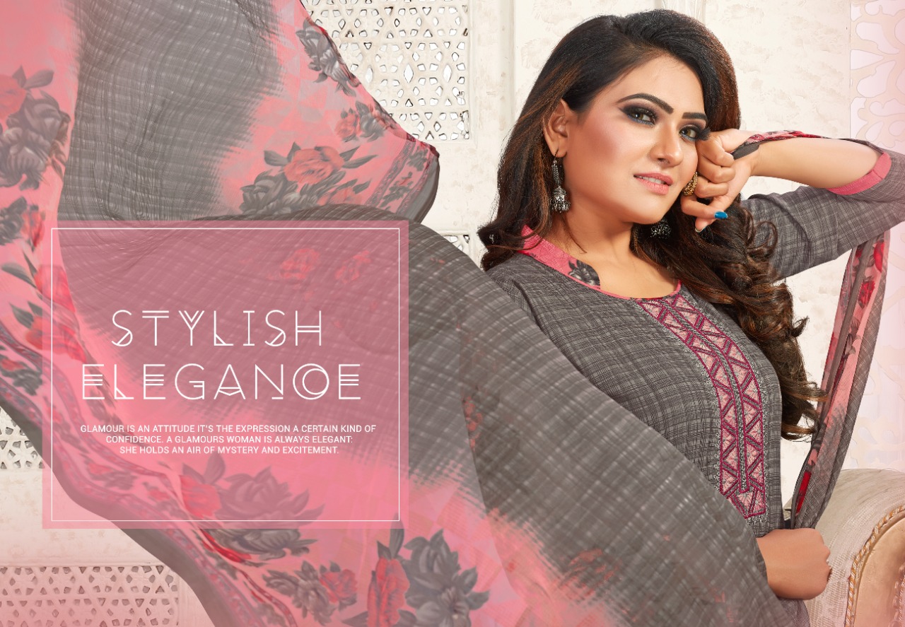 7 Clouds Presents Patiyala Magic Collection Of Pure Cotton Printed Dress Materials