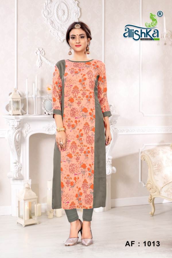 Alishka Presents Happy Collection Of Heavy Rayon Printed Casual Kurtis