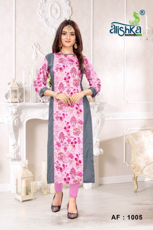 Alishka Presents Happy Collection Of Heavy Rayon Printed Casual Kurtis