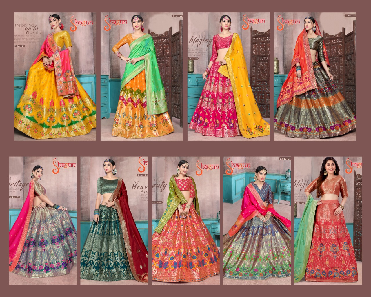 Alishka Presents Shagun Collection Of Banarsi Silk Wedding Lehnga Collection