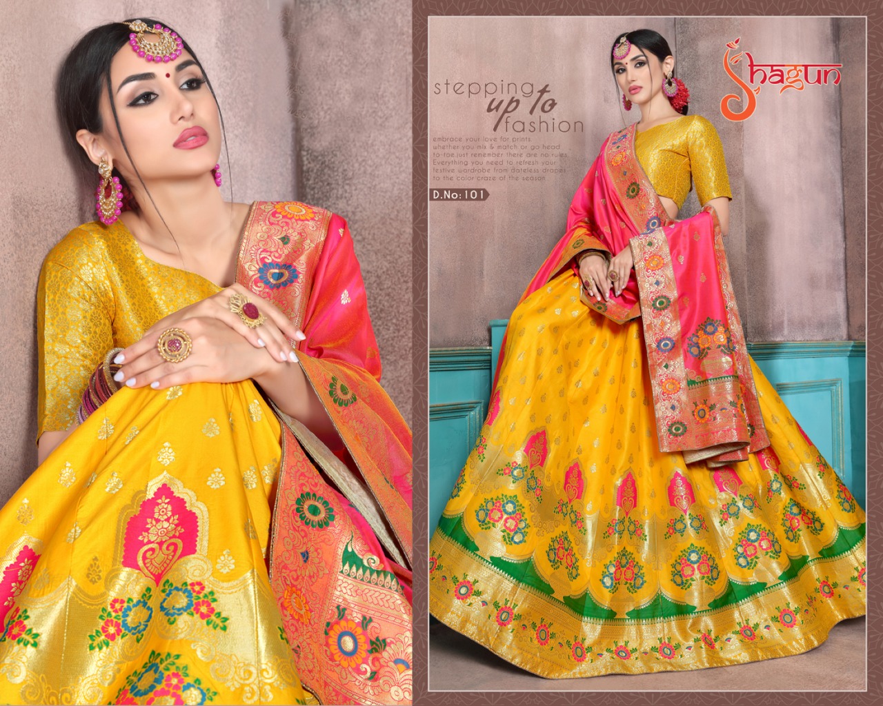 ALISHKA PRESENTS SHAGUN COLLECTION OF BANARSI SILK WEDDING LEHNGA COLLECTION 8