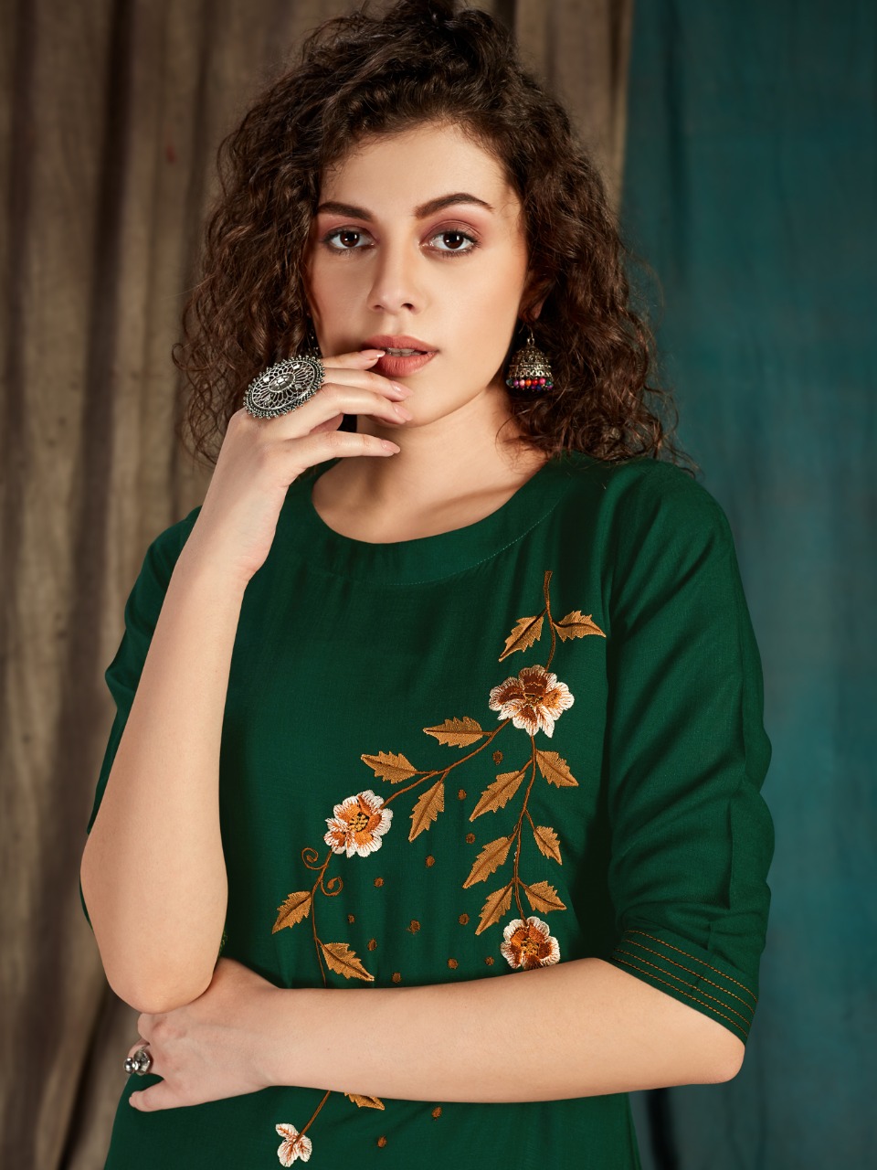 Embroidery store kurtis collection