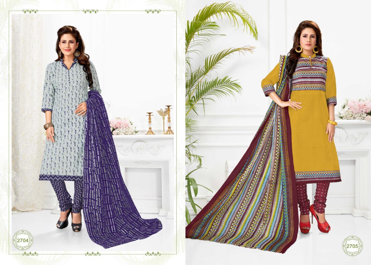 Cotton Pluse Presents Meera 27 Printed Pure Cotton Dress Materials