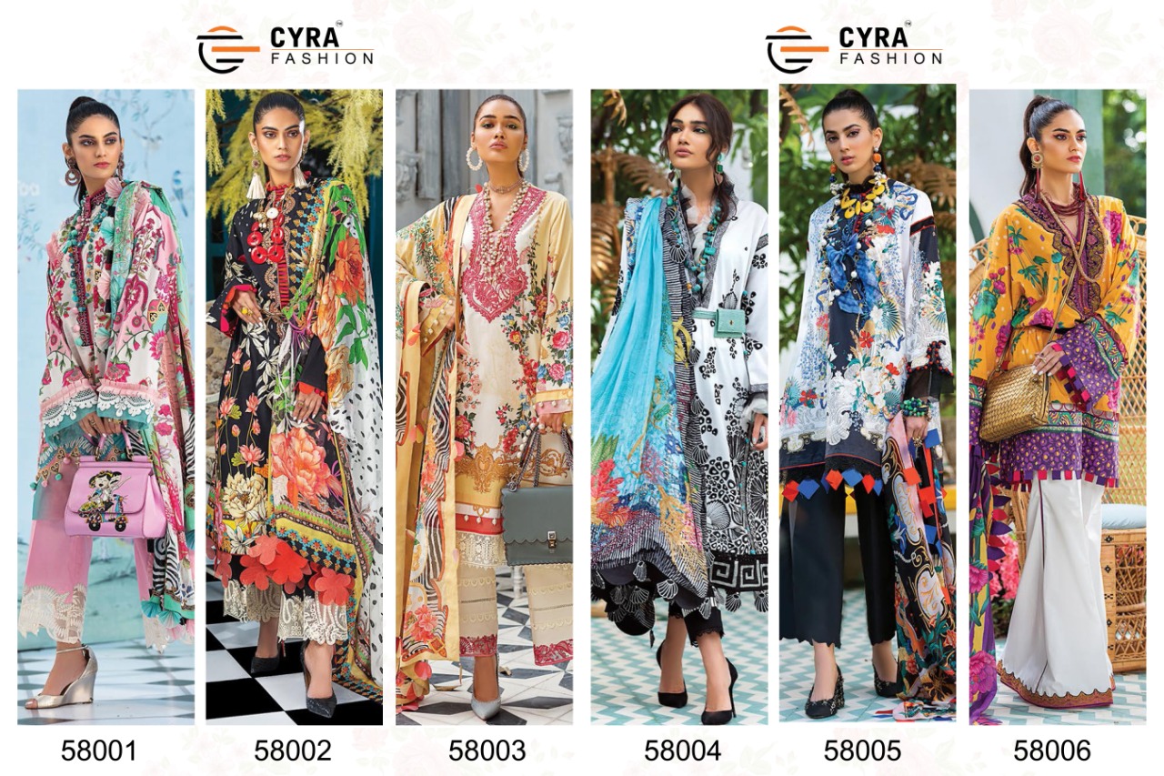 Cyra Presents Alizah 4 Collection Of Digital Printed Jam Cotton Pakistani Suits