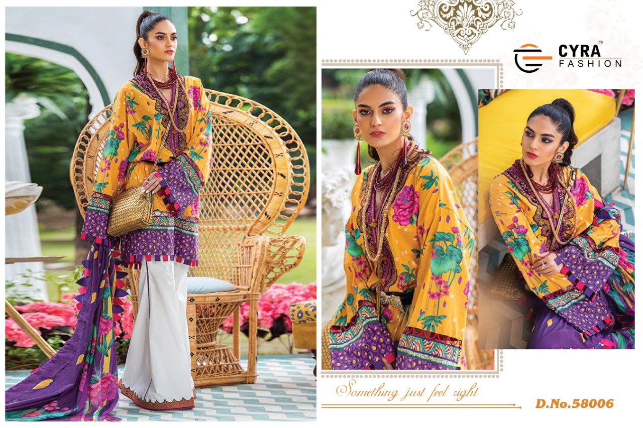 Cyra Presents Alizah 4 Collection Of Digital Printed Jam Cotton Pakistani Suits