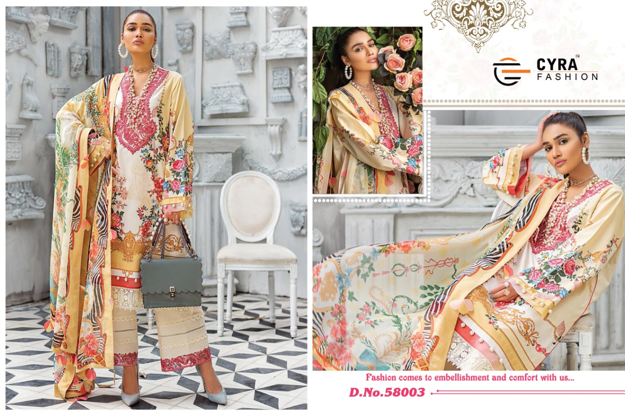 Cyra Presents Alizah 4 Collection Of Digital Printed Jam Cotton Pakistani Suits