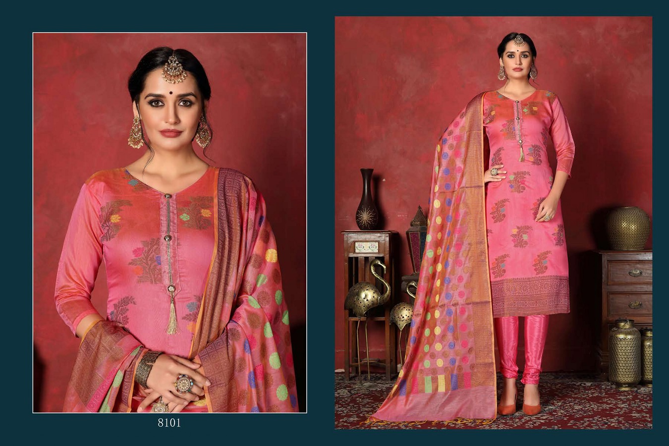 Dwija Presents Pankhuri Collection Of Heavy Silk Dress Materials