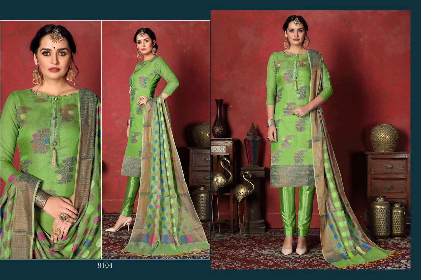 Dwija Presents Pankhuri Collection Of Heavy Silk Dress Materials