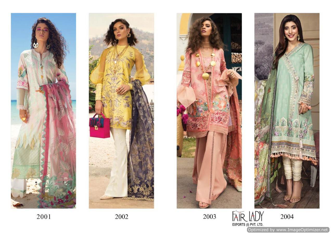 Fair Lady Presents Rang Rasiya Collection Of Pure Lawn Cotton Pakistani Suits