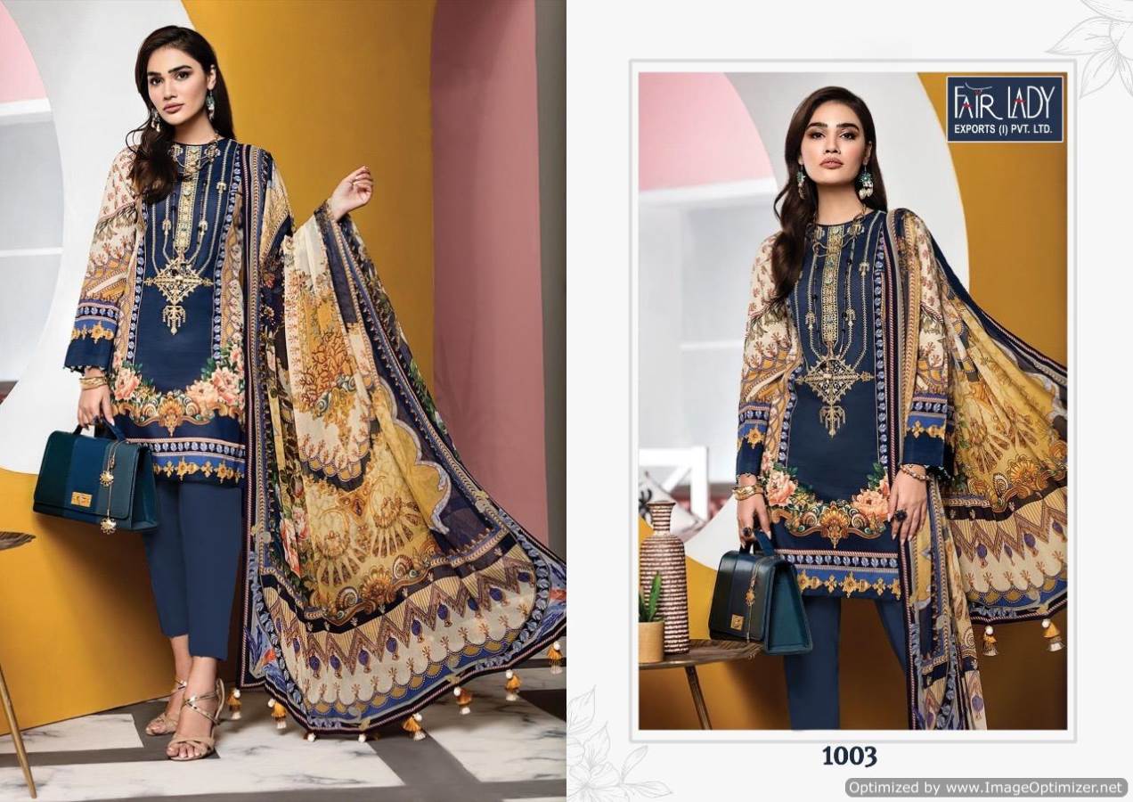 Fair Lady Presents Viva Anaya Collection Of Jam Satin Heavy Embroidery Designer Pakistani Suit