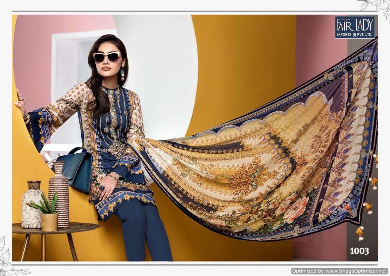 Fair Lady Presents Viva Anaya Collection Of Jam Satin Heavy Embroidery Designer Pakistani Suit