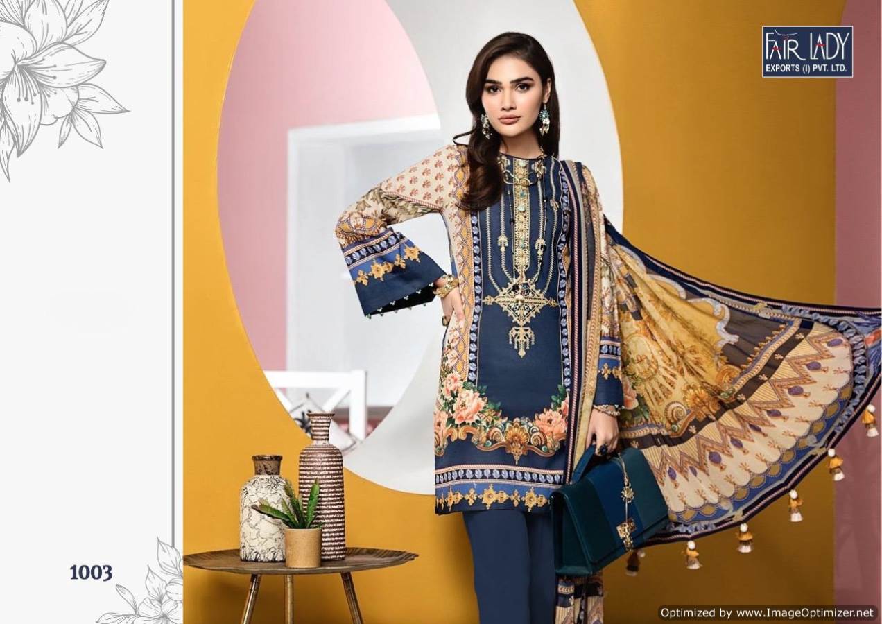 Fair Lady Presents Viva Anaya Collection Of Jam Satin Heavy Embroidery Designer Pakistani Suit