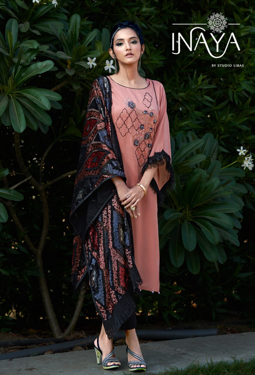 Inaya Presents Lpc 59 Collection Of Floral Classy Kurti With Dupatta