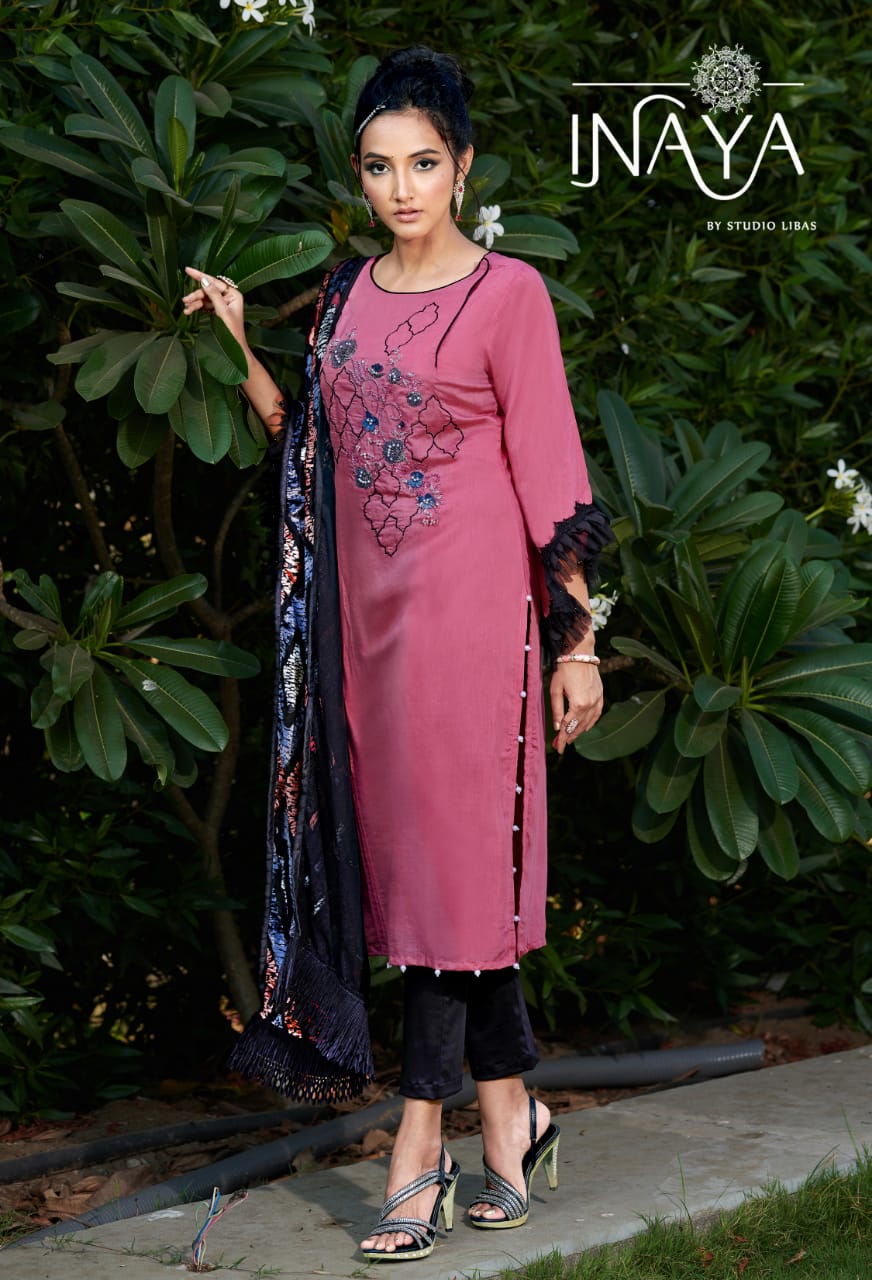 Inaya Presents Lpc 59 Collection Of Floral Classy Kurti With Dupatta