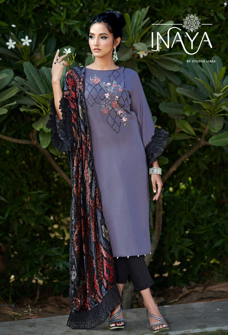 Inaya Presents Lpc 59 Collection Of Floral Classy Kurti With Dupatta