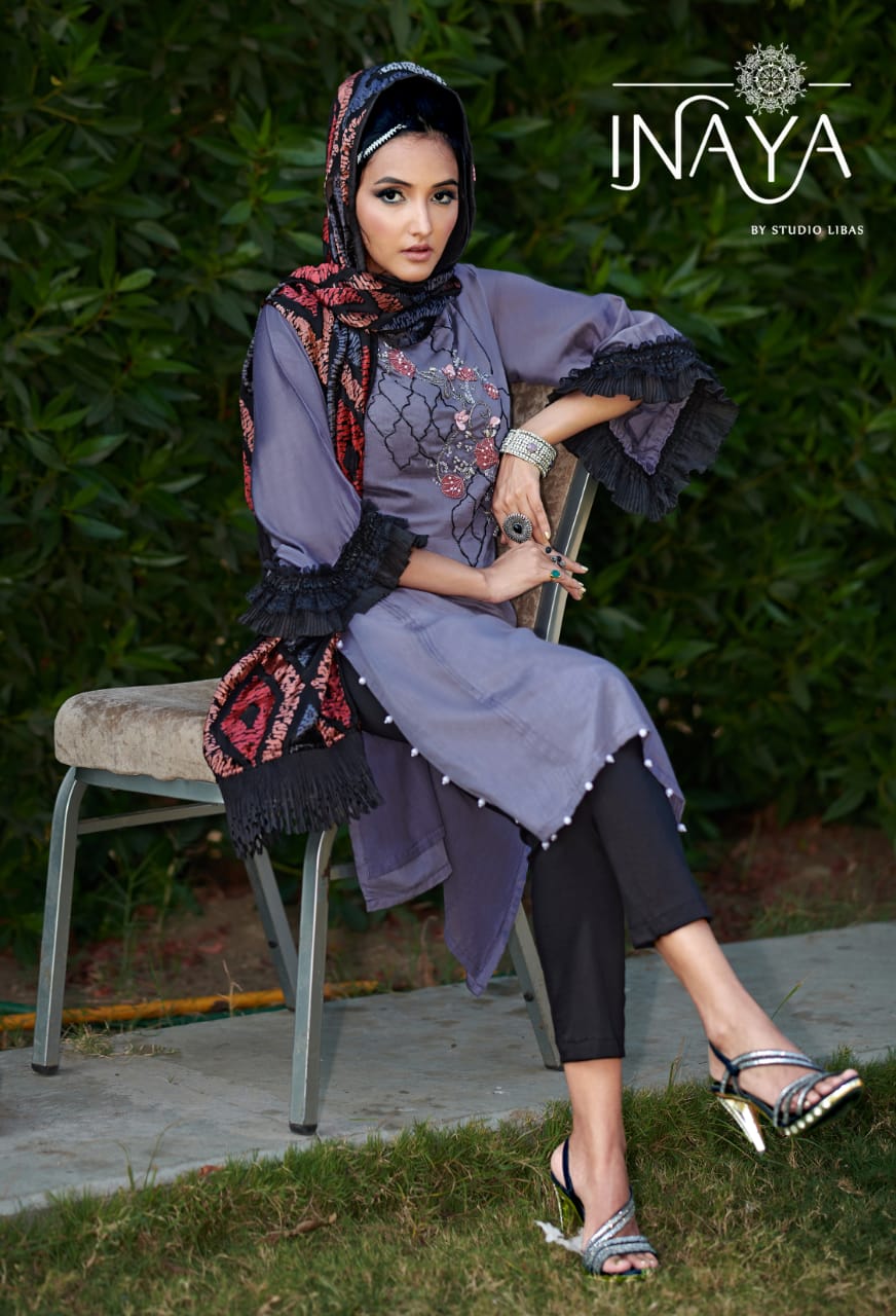 Inaya Presents Lpc 59 Collection Of Floral Classy Kurti With Dupatta