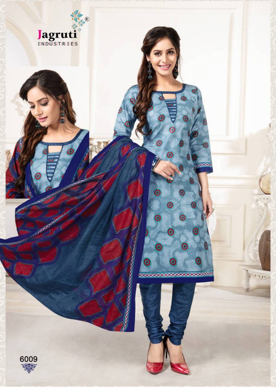 Jagruti Presents Ladli 6 Collection Of Cotton Printed Casual Wear Dress Materials