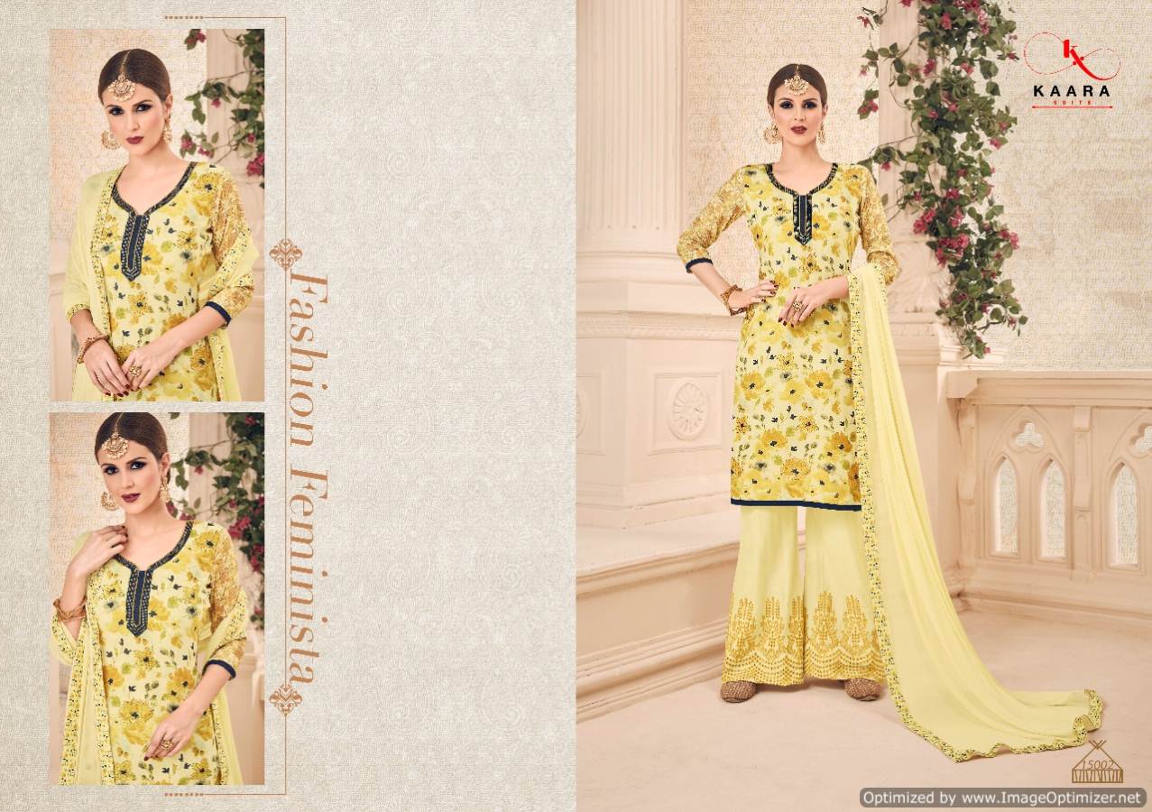 Kaara Presents Alisha Collection Of Masleen Cotton Designer Salwar Suit