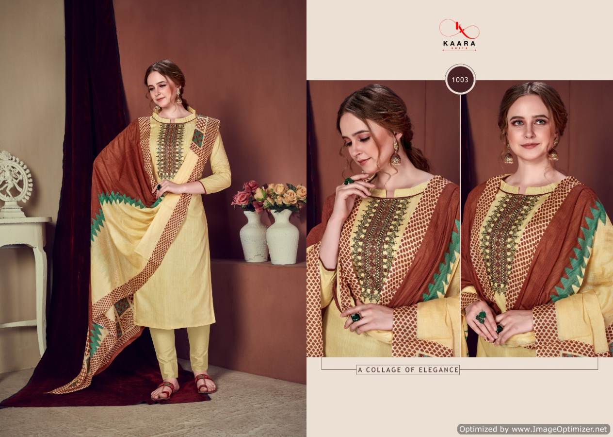 Kaara Presents Ghunghat 2 Collection Of Few Embroidered Cotton Dress Materials