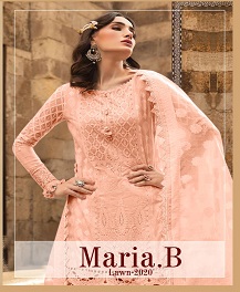 Kaara Presents Maria B Lawn 2020 Collection Of Heavy Embroidered Pure Cotton Pakistani Suits