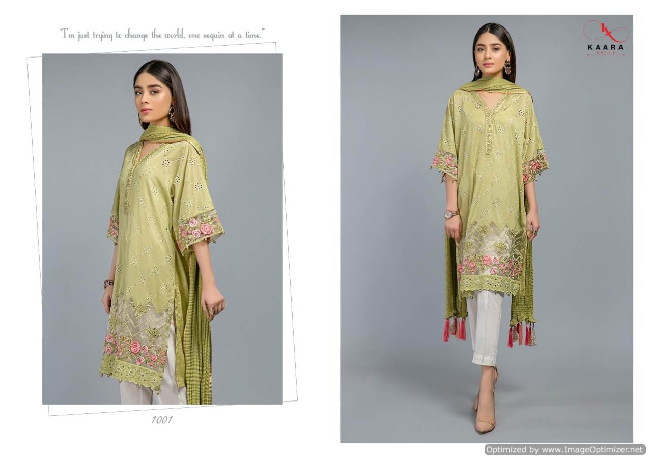 Kaara Presents Mariya B Lawn Blockbuster Silver Stiffy Work With Embroidery Patches Designer Pakistani Suit