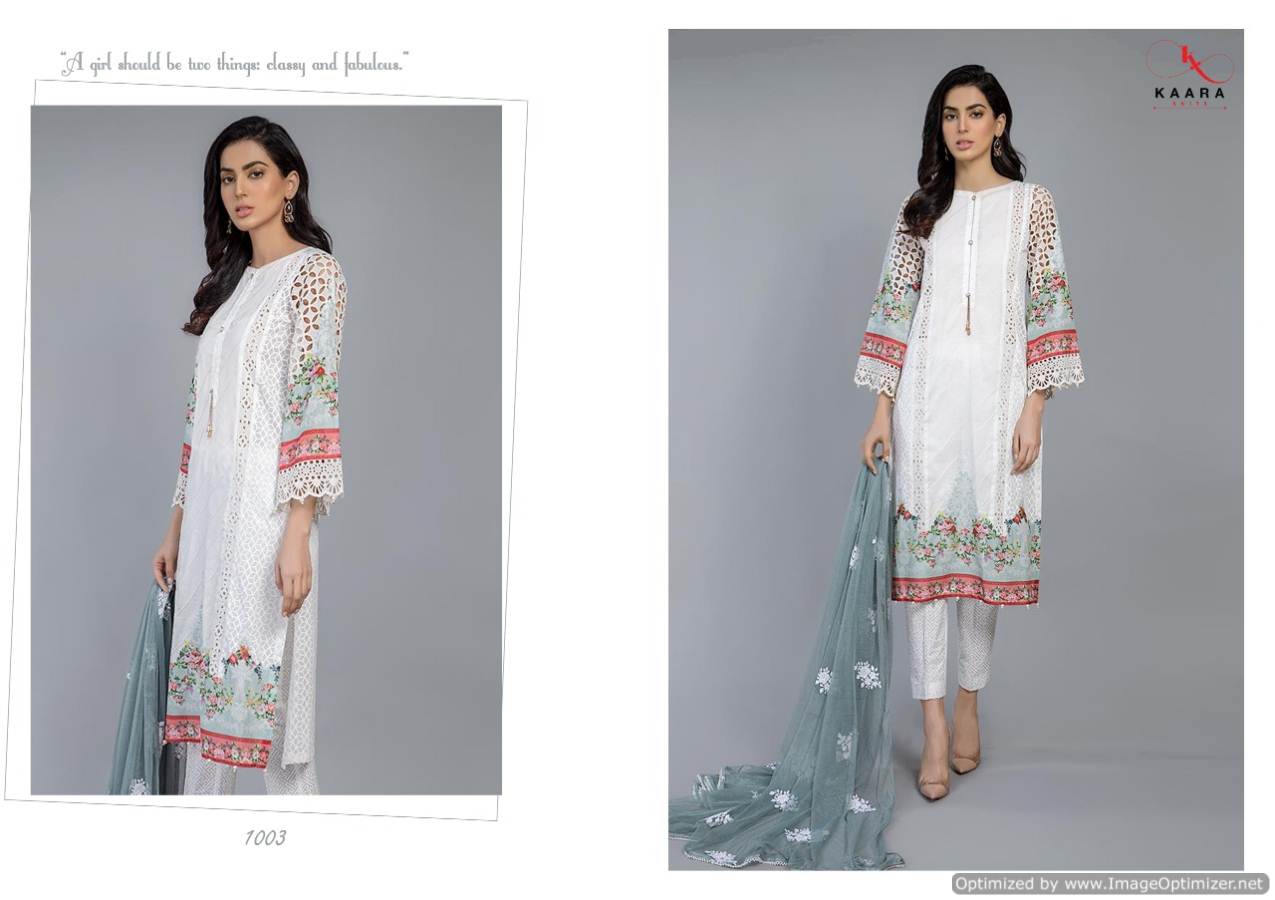 Kaara Presents Mariya B Lawn Blockbuster Silver Stiffy Work With Embroidery Patches Designer Pakistani Suit