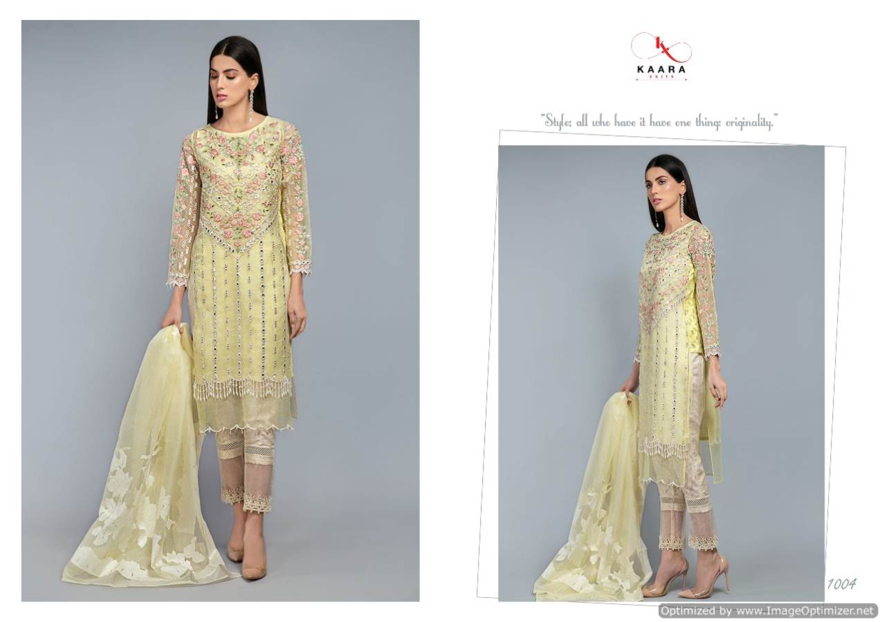 Kaara Presents Mariya B Lawn Blockbuster Silver Stiffy Work With Embroidery Patches Designer Pakistani Suit