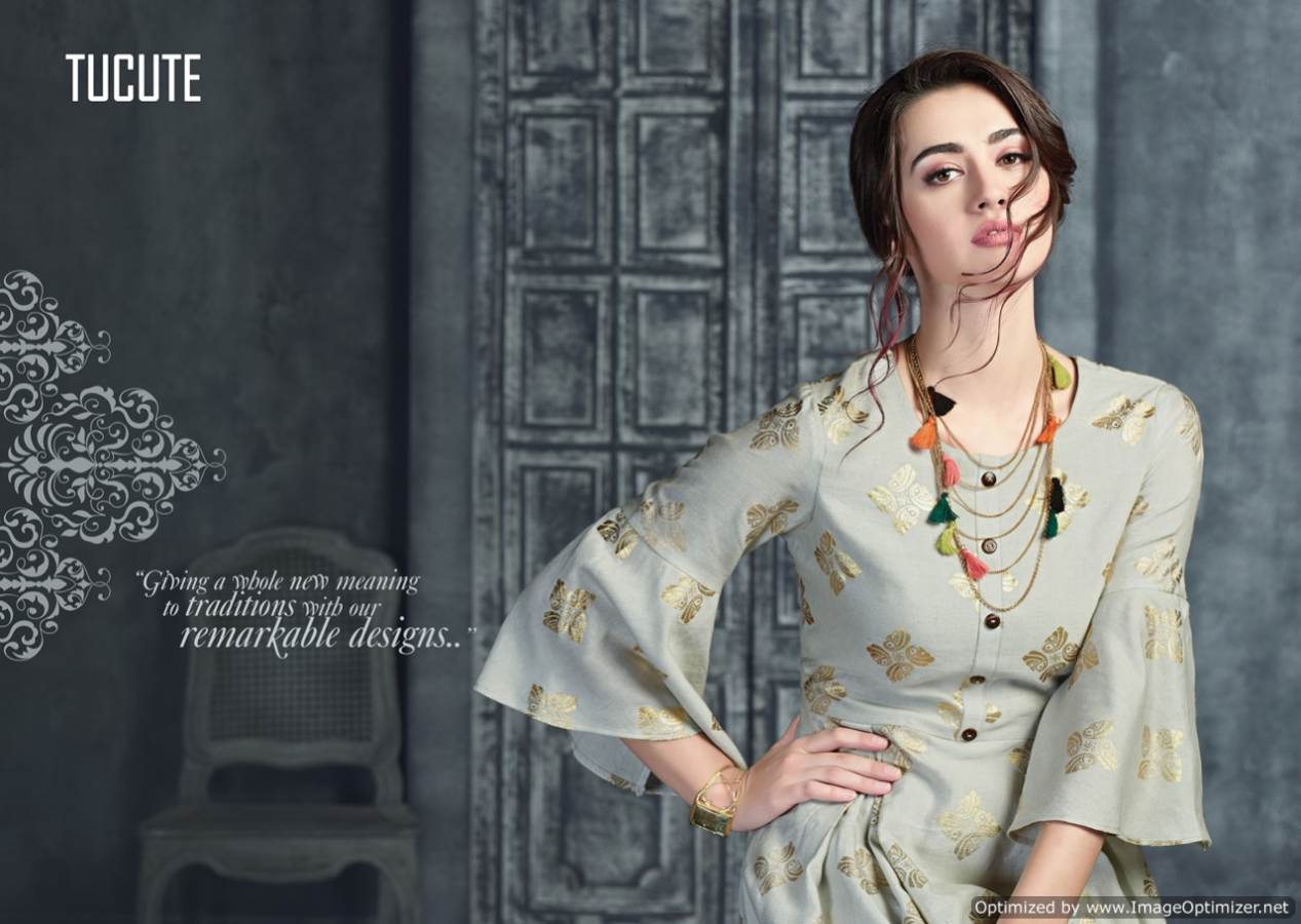 Karma Presents Tucute 414 Series Collection Of Rayon Rich Look Casual Wear Kurtis