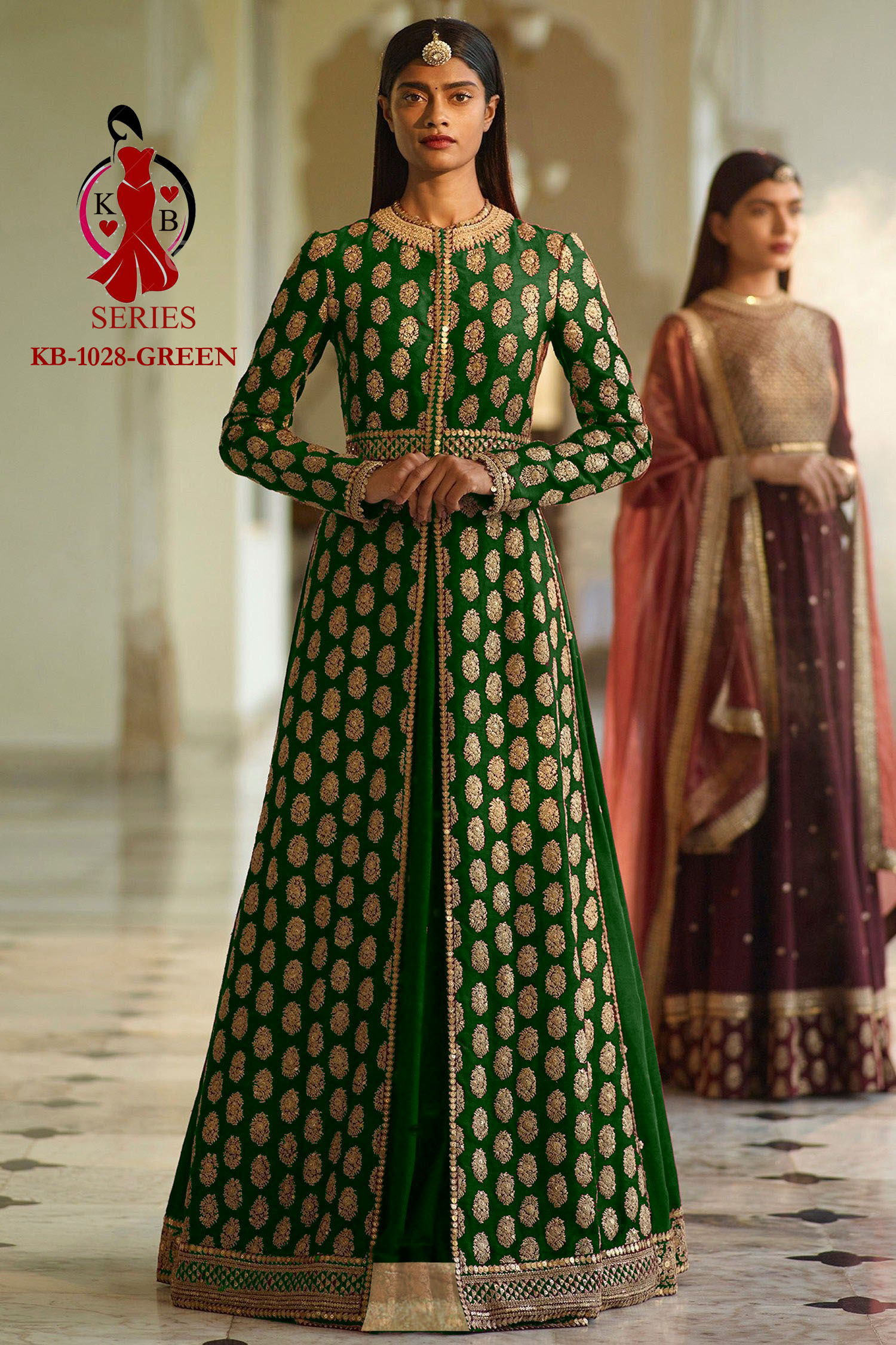 Enthralling Dark rama green thread and sequins embroidered party wear Lehenga  choli - MEGHALYA - 3777594