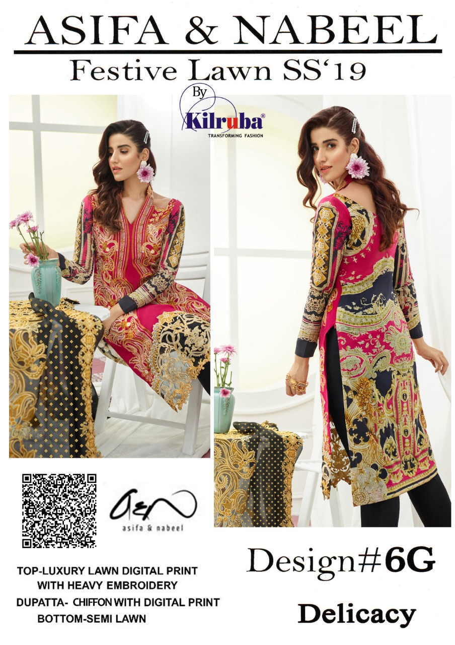 Kilruba Presents Hit Collection 1 Of Luxury Lawn Digital Printed Pakistani Suit