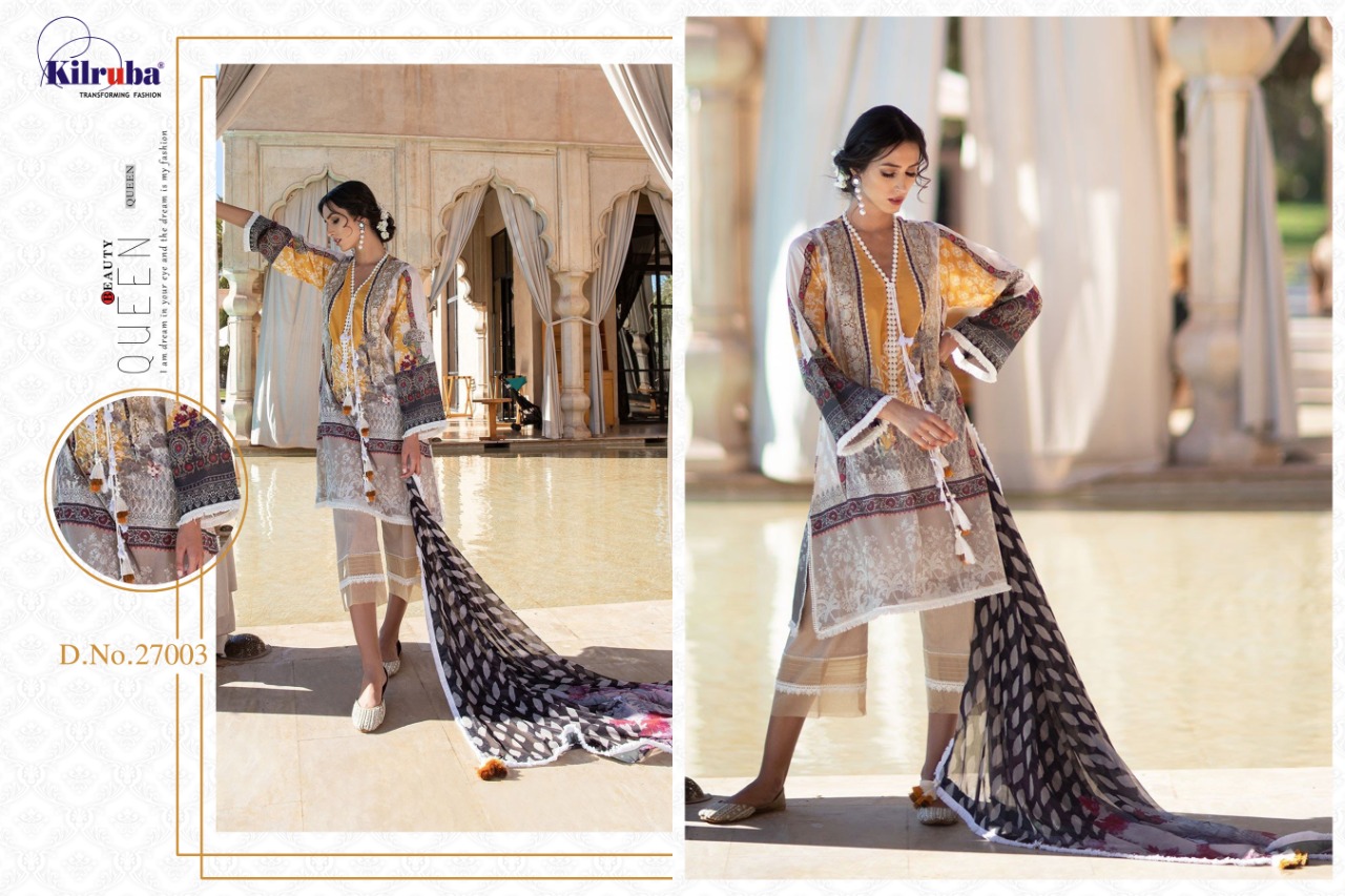 Kilruba Presents Sobia Nazir Embroidery Collection Of Lawn Cotton Pakistani Suits