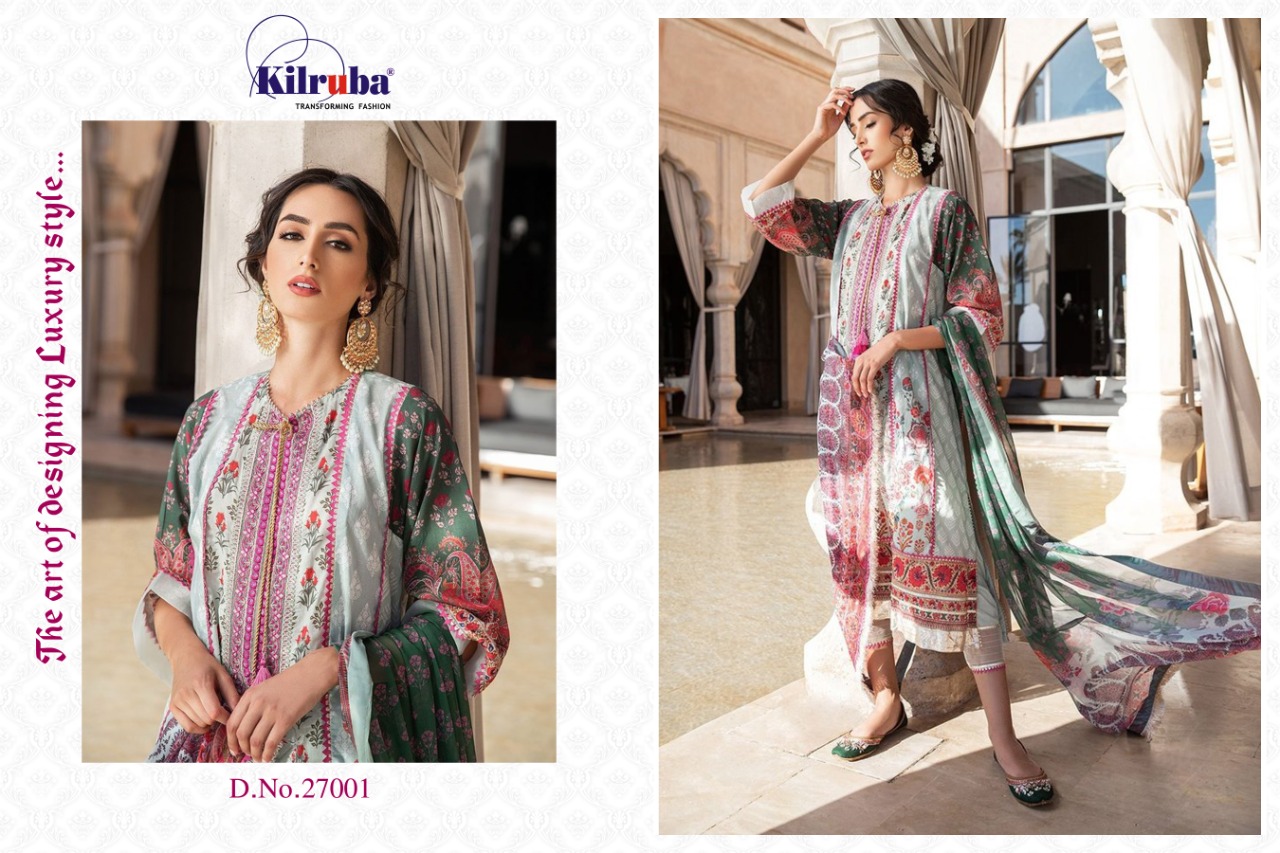 Kilruba Presents Sobia Nazir Embroidery Collection Of Lawn Cotton Pakistani Suits