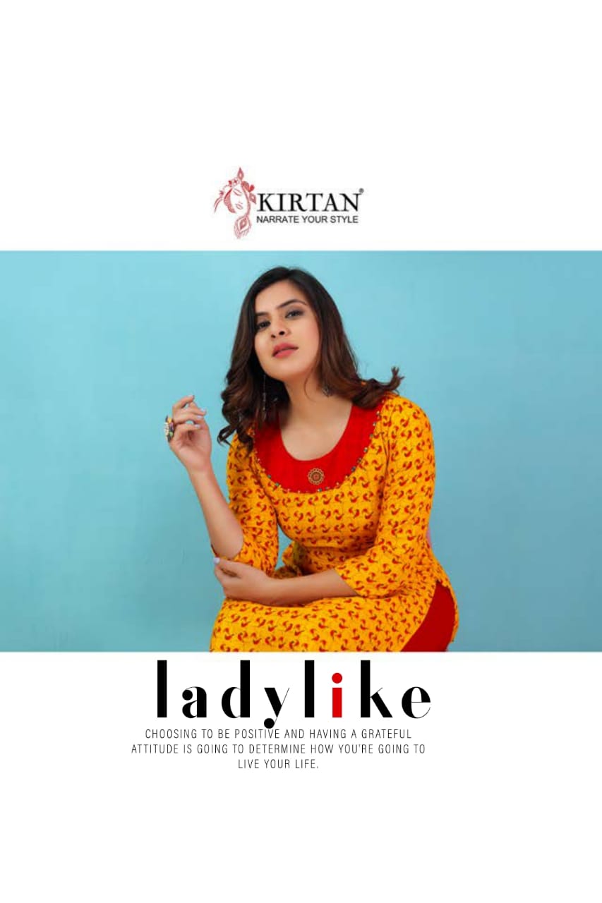 Kirtan Presents Patang Collection Oof Rayon Printed Casual Kurtis