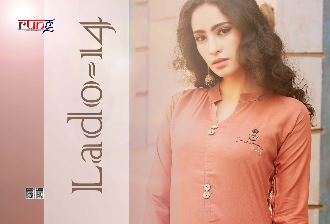 Rung Presents Lado 14 Casual Kurtis Catalogue