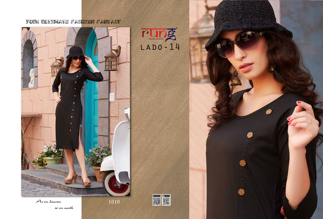 Rung Presents Lado 14 Casual Kurtis Catalogue