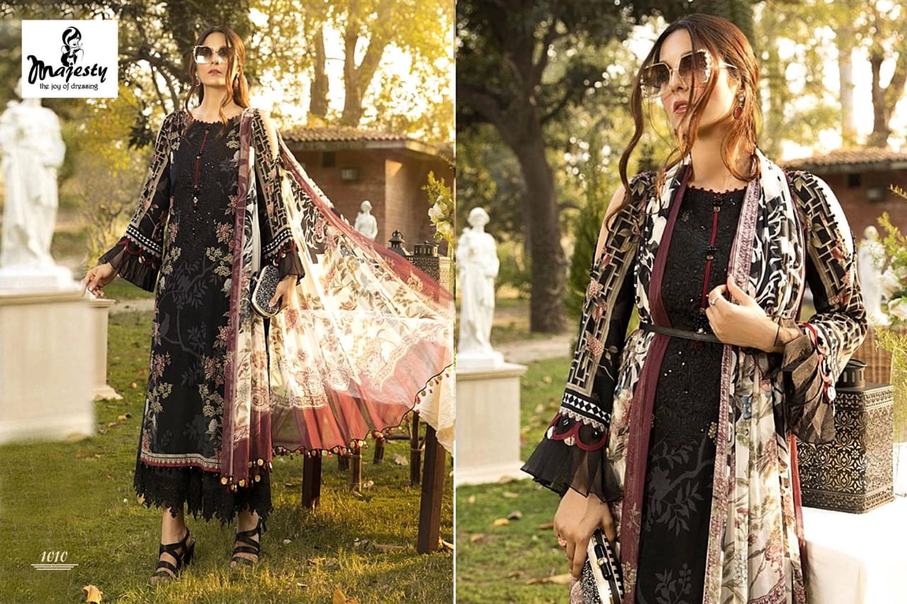 Majesty Presents Maria B Mprint 2020 Collection Of Jam Silk Cotton Pakistani Suit