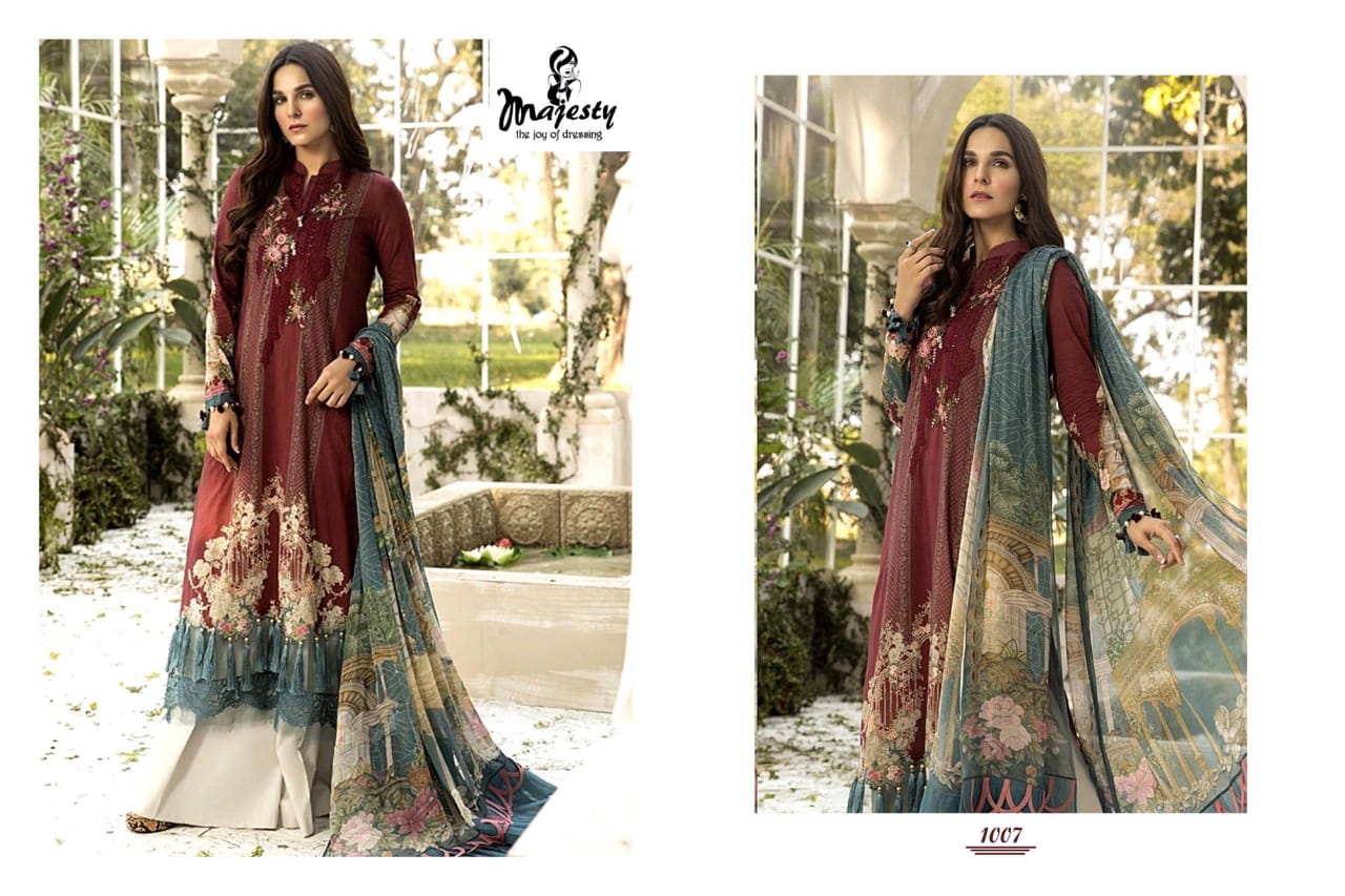 Majesty Presents Maria B Mprint 2020 Collection Of Jam Silk Cotton Pakistani Suit