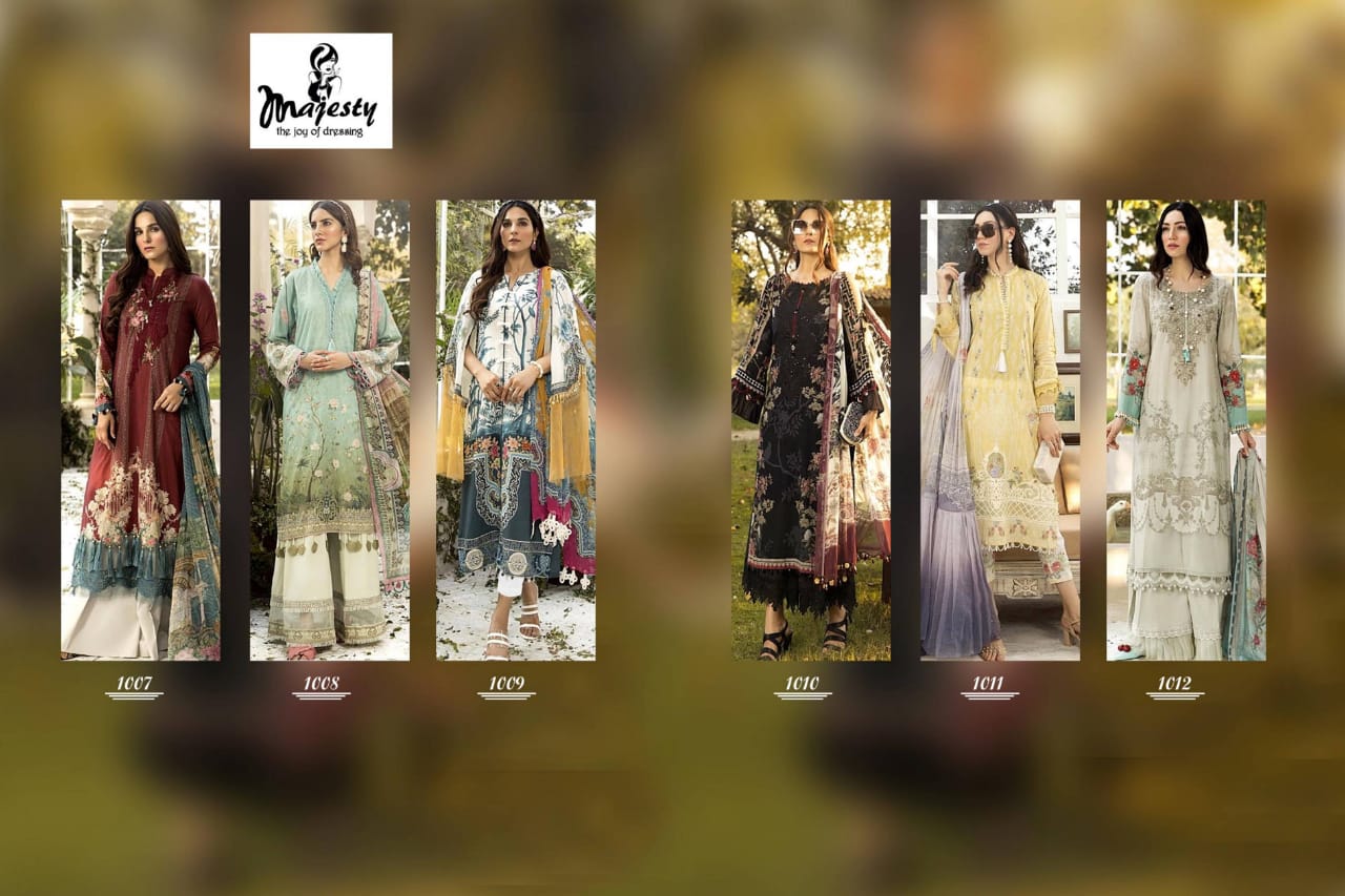 Majesty Presents Maria B Mprint 2020 Collection Of Jam Silk Cotton Pakistani Suit