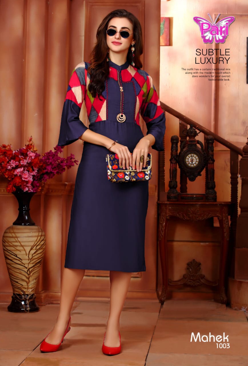 Pari Presents Mahek Collection Of Designer Rayon Kurtis